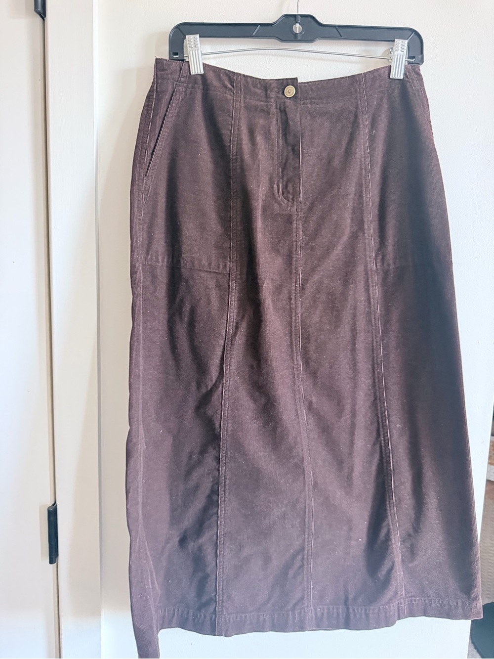 Lauren Ralph Lauren Chocolate Brown Midi Skirt Y2K